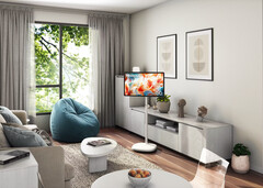 Der Hisense S6 FollowMe kann mühelos von einem Raum in den nächsten gerollt werden. (Bildquelle: Hisense)