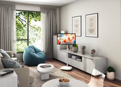 Der Hisense S6 FollowMe kann mühelos von einem Raum in den nächsten gerollt werden. (Bildquelle: Hisense)