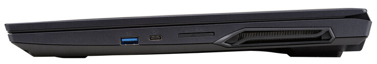 Rechte Seite: USB 3.2 Gen 2 (Typ A), USB 3.2 Gen 2 (Typ C), Speicherkartenleser (SD)
