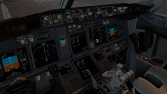 XPlane 11 Boeing 737-800, Cockpit (Quelle: eigenes Bild)