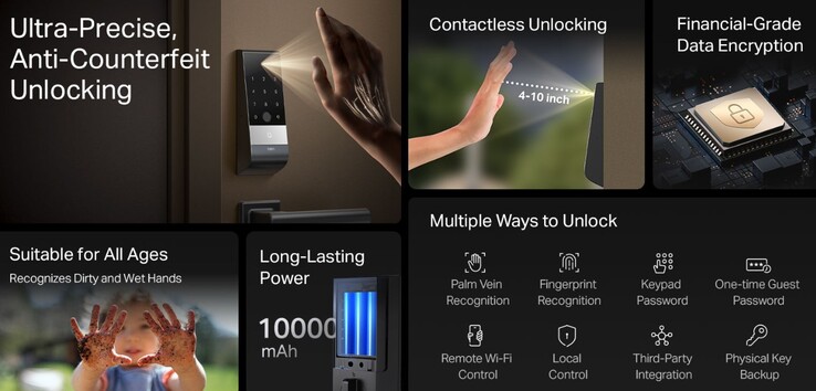 Verschiedene Arten der Entsperrung werden unterstützt (Bildquelle: TP-Link)