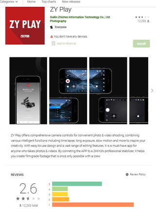 Schlechte App-Bewertung