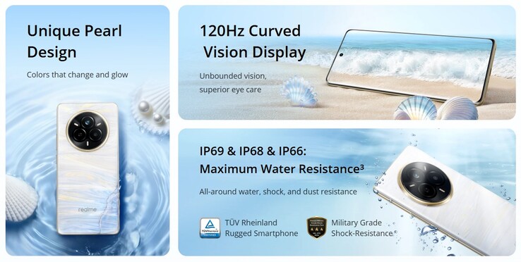 Auch IP-Zertifizierungen werden beworben (Bildquelle: Realme)