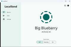 Minimales, übersichtliches Design: Desktop-App