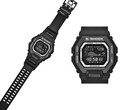 Die Casio G-Shock GBX100SFJ-1 zeichnet sich durch ein elegantes, komplett schwarzes Design sowie ein kontrastreiches Negativdisplay aus