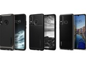 Das Huawei P30 Lite, hier in frühen Renderbildern mit Spigen-Cases, erbt die Triple-Cam vom P20.
