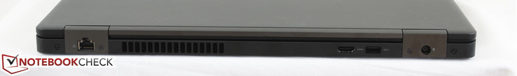hinten: Gigabit RJ-45, HDMI-Ausgang, USB 3.0, Stromeingang
