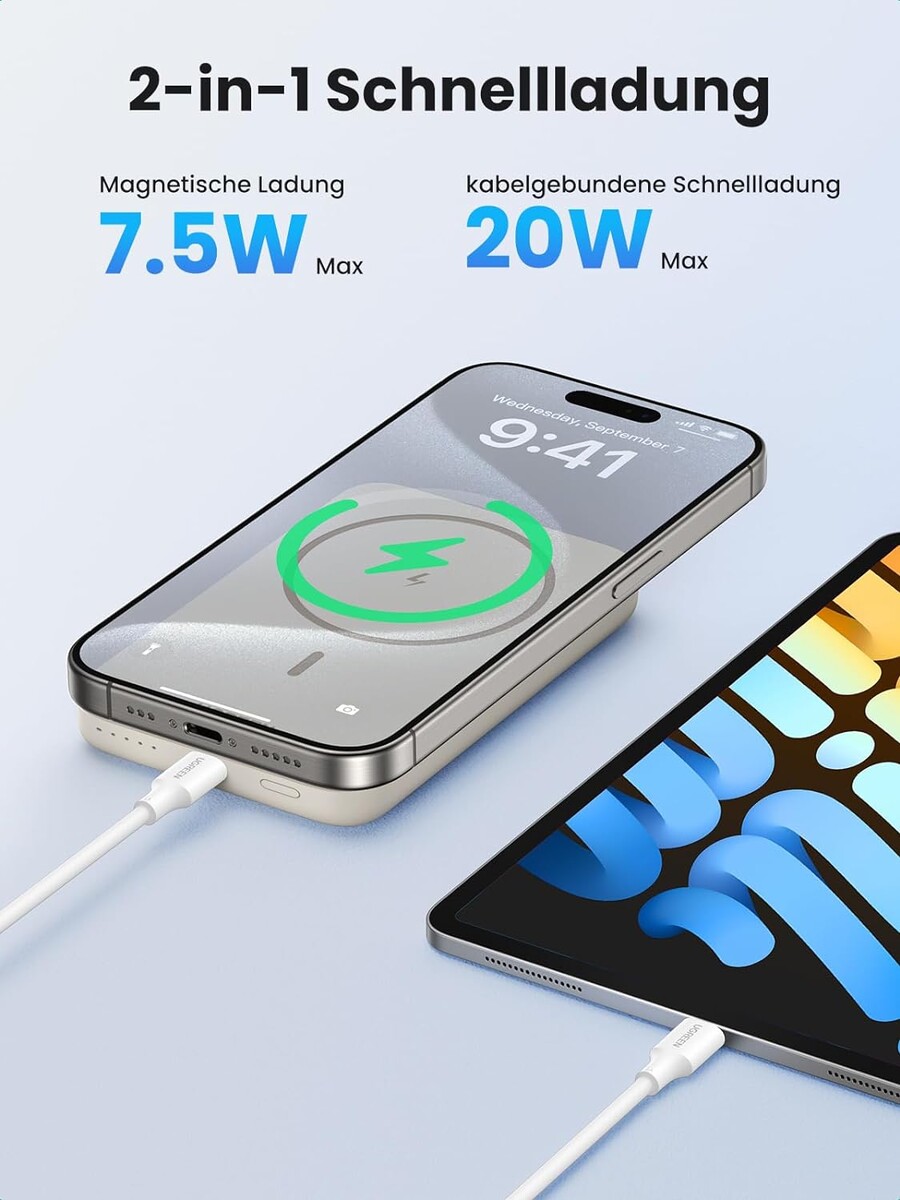 Schon 5.000 Mal gekauft: Magsafe-Powerbank für iPhone 12-15 mit doppeltem  Rabatt bei