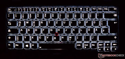 6-Reihen-Chiclet-Tastatur (beleuchtet)