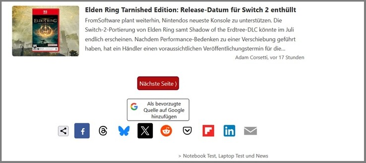 Ganz unten auf unserer Seite finden Sie auch eine Möglichkeit, uns als bevorzugte Quelle hinzuzufügen.