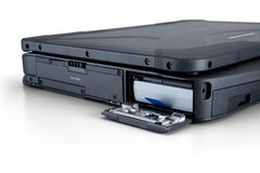 Toughbook 40 Batteriefach offen mit wechselbarem Akku