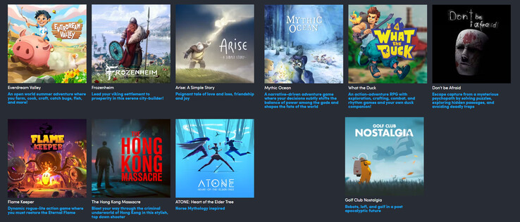 Alle Spiele aus dem Indie Roulette Humble Bundle (Bildquelle: Humble Bundle)