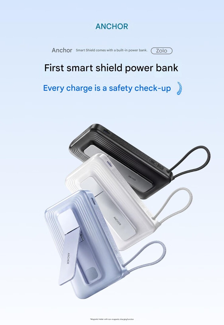 Die Anker Zolo Smart Built-in Cable Kabel Powerbank.