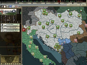 Im Bild: Ein Gameplay-Screenshot aus Darkest Hour: A Hearts of Iron Game.