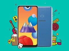 Das Galaxy M01s kommt im typischen Design der günstigen M-Serie (Bild: Samsung)