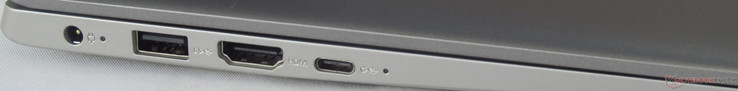 links: Strom, USB 3.0, HDMI 1.4, USB 3.1 (Gen. 1) Typ-C, Status-LED