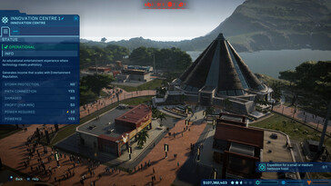 Ein Bild zeigt eine Gameplay-Sequenz in Jurassic World Evolution.