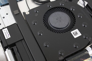 Die Kühllösung besteht aus einem einzelnen ~35- bis 40-mm-Lüfter und einer Kupfer-Heatpipe.