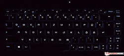 Tastatur des MSI P65 8RF Creator (beleuchtet)