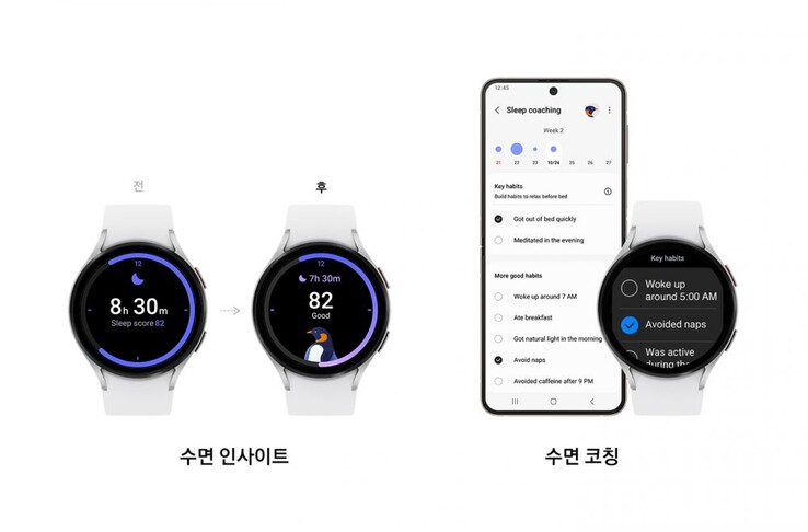 Verbessertes Schlaftracking von One UI 5 Watch (Bild: Samsung)