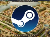 Steam-Logo mit Screenshot aus Citadelum im Hintergrund