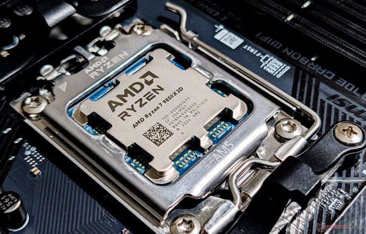 AMD Ryzen 7 9850X3D auf dem MSI MAG X870E Carbon Wi-Fi Motherboard