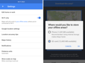 Google Maps auf Android: Wifi-Modus und SD-Karten-Unterstützung