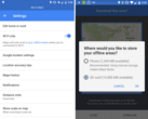Google Maps auf Android: Wifi-Modus und SD-Karten-Unterstützung