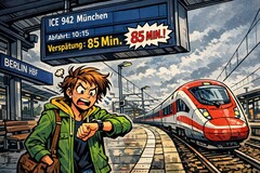 Die Website bahn.bet ist ein satirisches Wettportal für Zugverspätungen der Deutschen Bahn. (Dekoratives Bild)