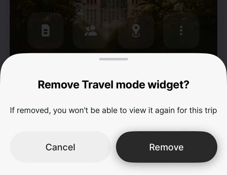 Nach dem Entfernen des Widgets gibt es kein Zurück. (Bildquelle: Screenshot)