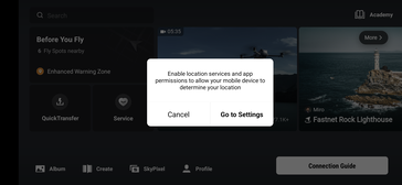 Schaltet man GPS ab, so fragt die App danach