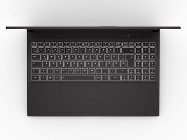 Das Notebook besitzt dank seiner Größe einen Nummernblock (Bild: Schenker Technologies)