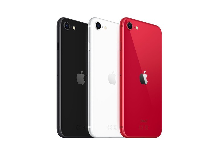 Das neue iPhone SE ist in den Farben Schwarz, Weiß und Rot erhältlich. (Bild: Apple)