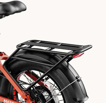 Ein Gepäckträger ist verbaut (Bildquelle: Heybike)