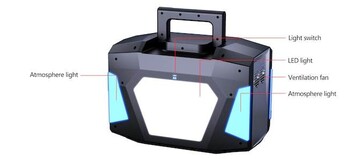 Eine große Lampe ist verbaut...