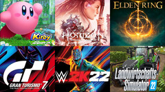 Spielecharts: Die Top-Games KW 13 sind Horizon Forbidden West, Elden Ring, Gran Turismo 7, WWE 2K22 und Kirby.