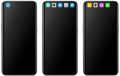 Oppo: Punch-Hole-Kamera wird in eine App-Leiste integriert.