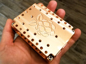 Dieses Raspberry Pi-Gehäuse aus massivem Kupfer soll für eine exzellente passive Kühlung des kleinen Rechners sorgen. (Bild: Desalvo Systems)
