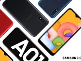 Das Samsung Galaxy M01 soll fast identisch mit dem Galaxy A01 im Bild sein, zumindest der Akku wird aber wachsen. (Bild: Samsung)