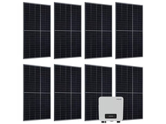 Netto-Solaranlage mit acht Solarmodulen und sattem Rabatt (Bild: Risen, SofarSolar)