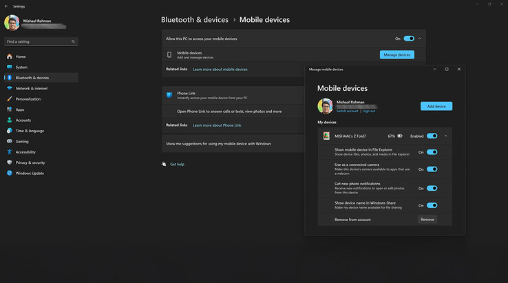 Die Phone Link-App von Windows erhält bald neue Funktionen (Bildquelle: Android Authority)