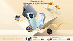 Rabattaktion: Honor MagicBook, Honor 50 (Lite), Magic 4 Lite, Watch GS 3 und Earbuds 3 Pro mit Preisvorteil im Angebot.