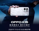 Teaserbild zum Oppo K15.