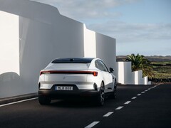 Heckansicht des Polestar 4 Coupé