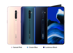 Das Oppo Reno 2 in all seinen Farben (Quelle: Oppo)