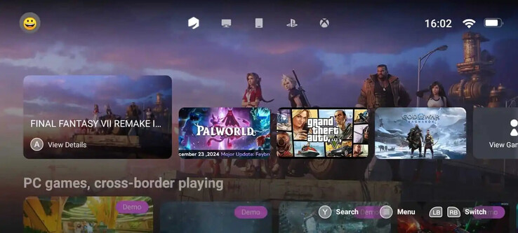 Die Benutzeroberfläche von GameHub ist englischsprachig und ziemlich übersichtlich (Bildquelle: GameHub)