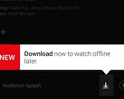Der neue Download Button in Netflix ist nicht für alle Inhalte verfügbar.