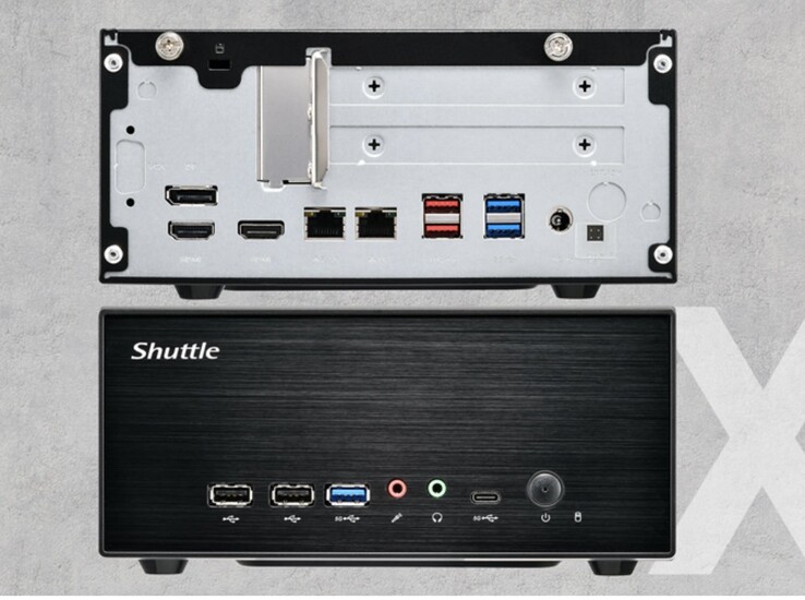 Der Shuttle XH860G2 Mini-PC hat eine gesunde Auswahl an Anschlussmöglichkeiten