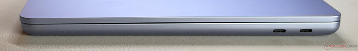 Rechts: 2x USB-C 3.2 Gen. 2 (10 Gbit/s, DisplayPort 1.4a, Power Delivery)