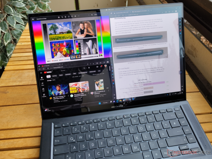 Asus Zenbook im Außeneinsatz